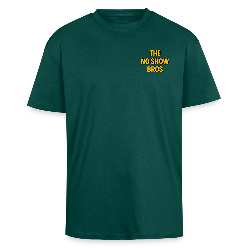 ‘The No Show Bros’ Heavy Oversized T-Shirt - hunter green