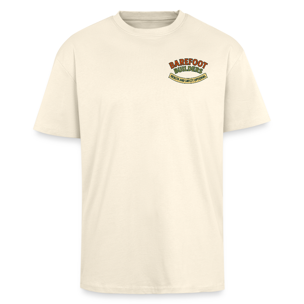 ‘Barefoot Builders’ Heavy Oversized T-Shirt - creme