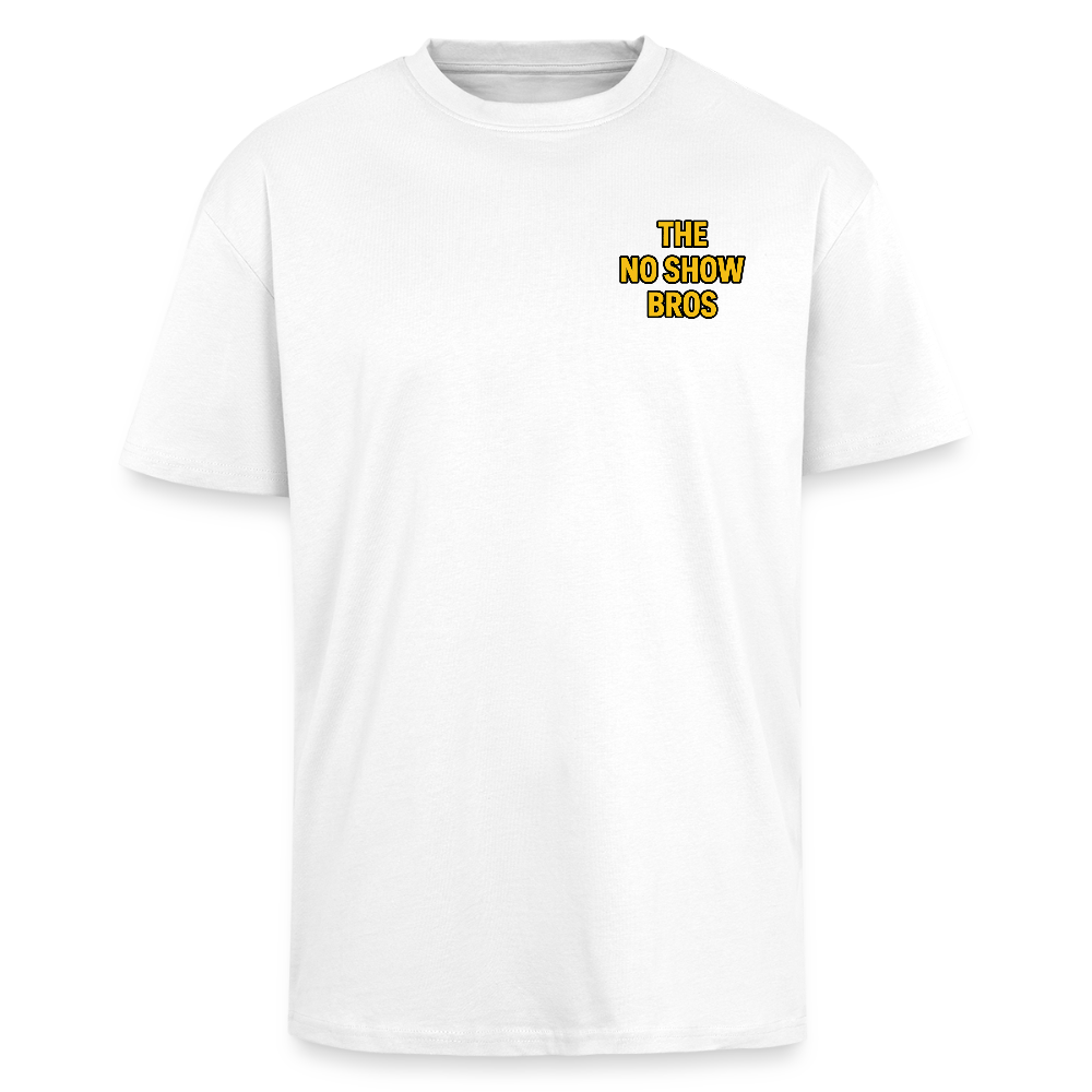 ‘The No Show Bros’ Heavy Oversized T-Shirt - white