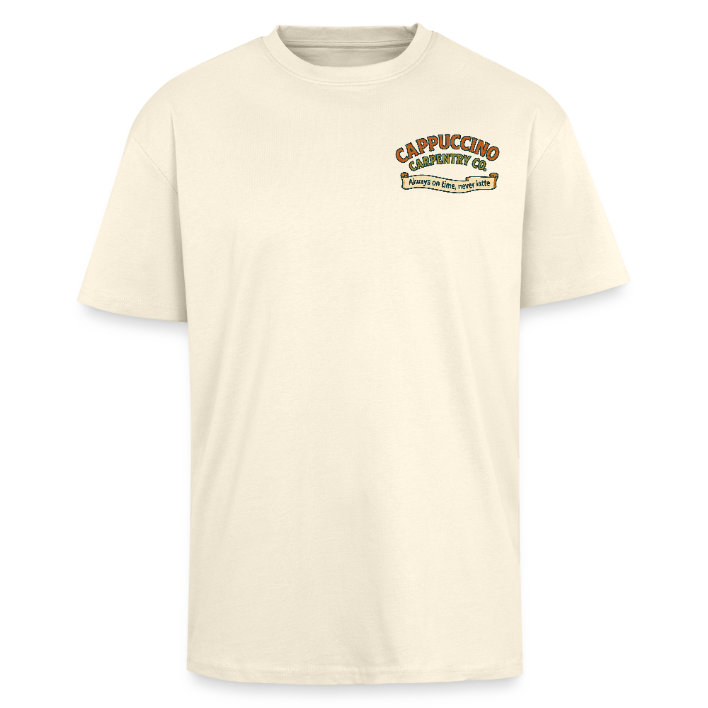 ‘Cappuccino Carpentry’ Heavy Oversized T-Shirt - creme