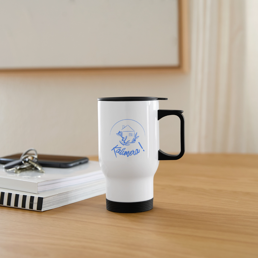 Kalimera! Travel Mug - white