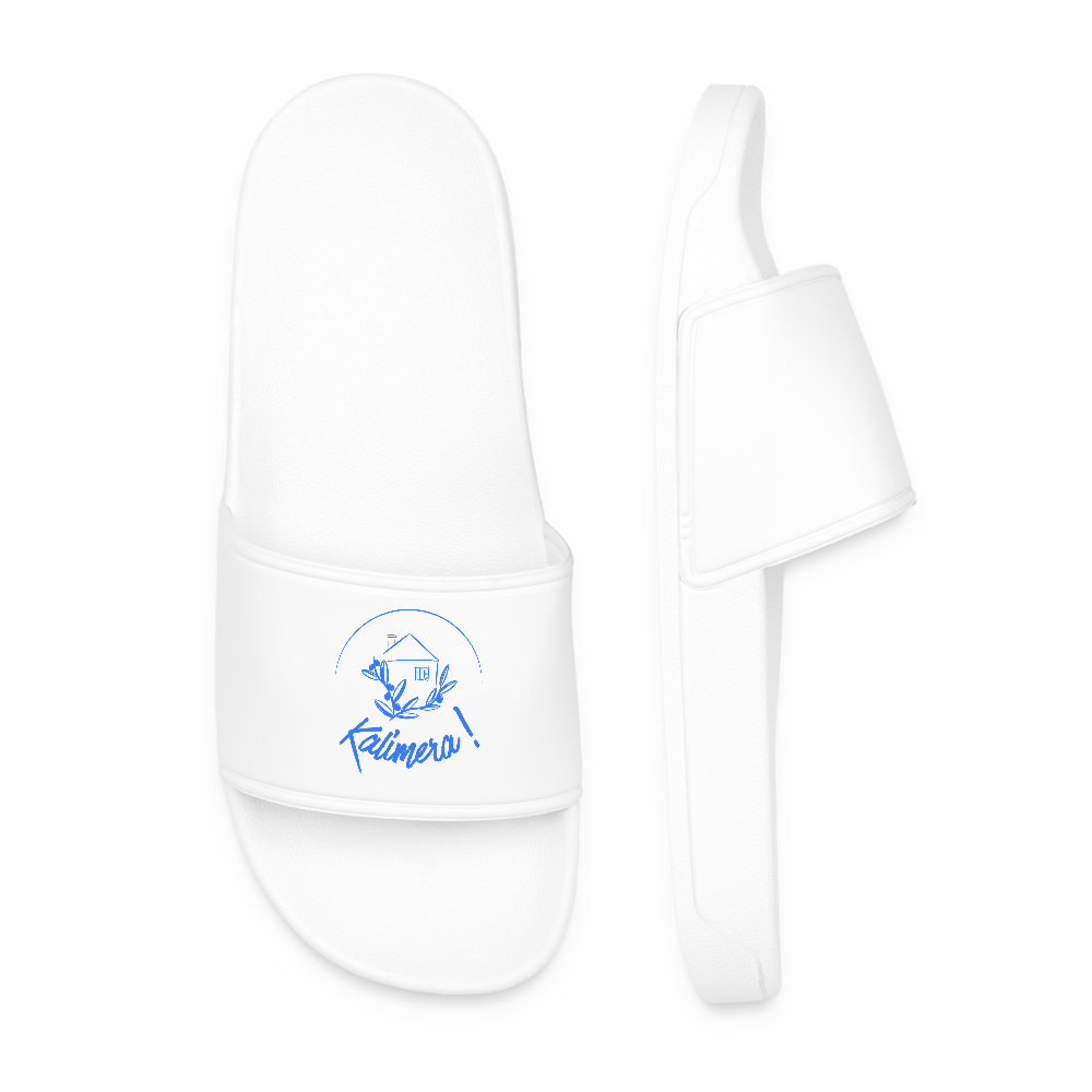 Kalimera! Men’s Pool Sliders - white