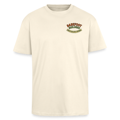 ‘Barefoot Builders’ Heavy Oversized T-Shirt - creme