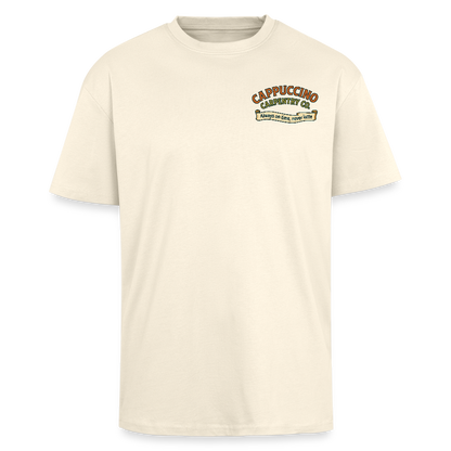 ‘Cappuccino Carpentry’ Heavy Oversized T-Shirt - creme