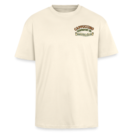‘Cappuccino Carpentry’ Heavy Oversized T-Shirt - creme
