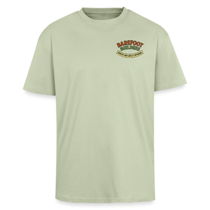 ‘Barefoot Builders’ Heavy Oversized T-Shirt - soft salvia 
